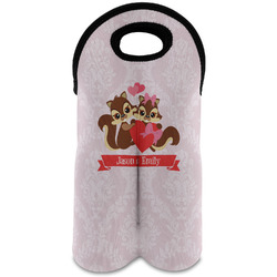 Chipmunk Couple Wine Tote Bag (2 Bottles) (Personalized)