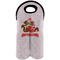 Chipmunk Couple Wine Tote Bag (2 Bottles) (Personalized)