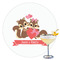 Chipmunk Couple Drink Topper - XLarge - Single with Drink