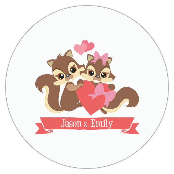 Chipmunk Couple Drink Topper - XLarge - Single