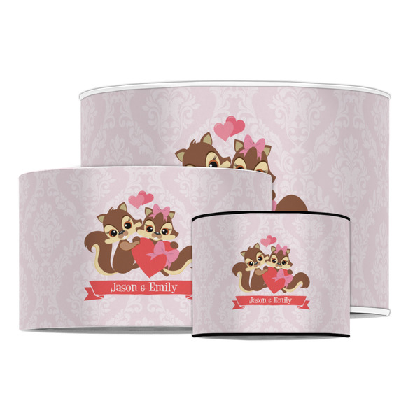 Chipmunk Couple Drum Lampshades - MAIN
