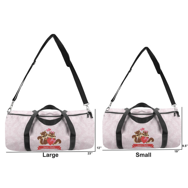 Chipmunk Couple Duffle Bag Small and Large