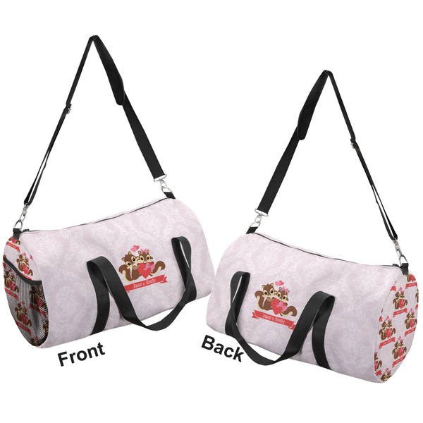 Chipmunk Couple Duffle bag large front and back sides