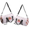 Chipmunk Couple Duffle bag small front and back sides
