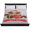 Chipmunk Couple Duvet Cover - King - On Bed - No Prop