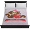 Chipmunk Couple Duvet Cover - Queen - On Bed - No Prop
