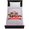 Chipmunk Couple Duvet Cover - Twin XL - On Bed - No Prop