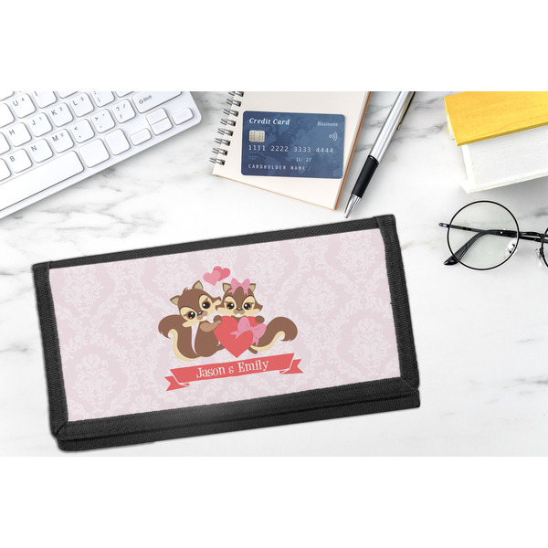Chipmunk Couple DyeTrans Checkbook Cover - LIFESTYLE