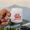 Chipmunk Couple Espresso Cup - 3oz LIFESTYLE (new hand)