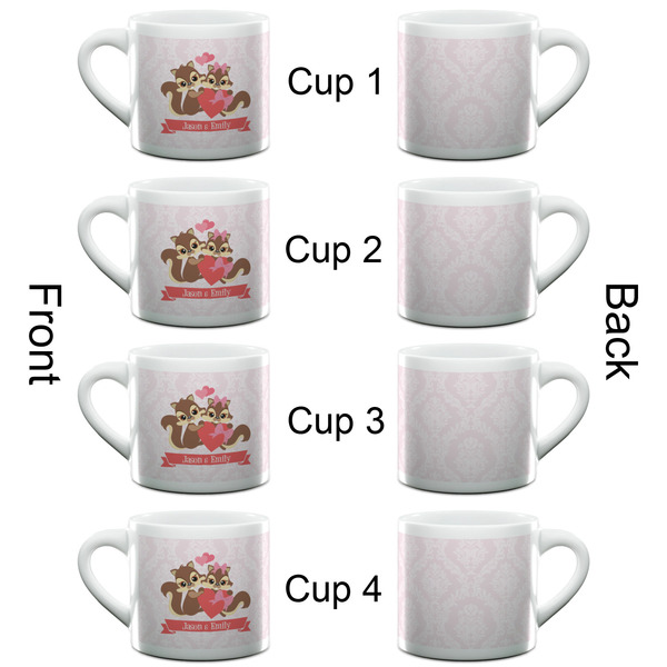 Chipmunk Couple Espresso Cup - 6oz (Double Shot Set of 4) APPROVAL