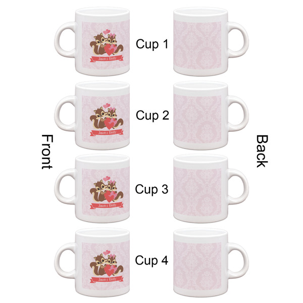 Chipmunk Couple Espresso Cup Set of 4 - Apvl