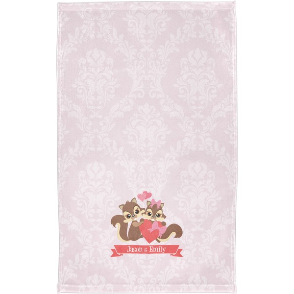 Chipmunk Couple Finger Tip Towel - Full View