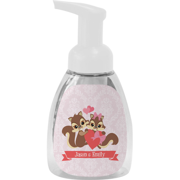 Custom Chipmunk Couple Foam Soap Bottle (Personalized)