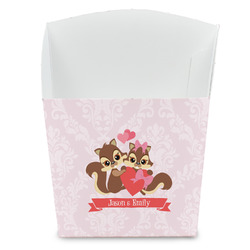 Chipmunk Couple French Fry Favor Boxes (Personalized)