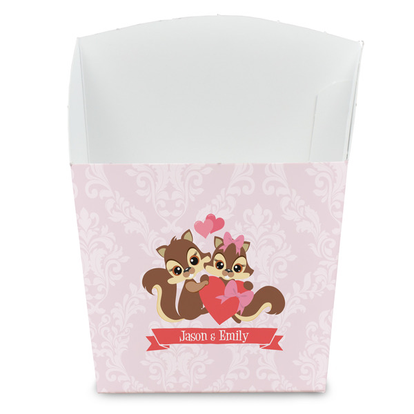 Custom Chipmunk Couple French Fry Favor Boxes (Personalized)