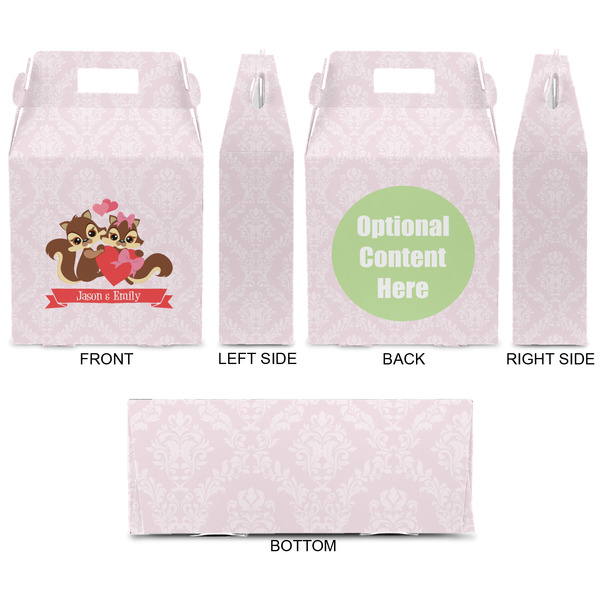 Chipmunk Couple Gable Favor Box - Approval