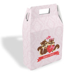 Chipmunk Couple Gable Favor Box (Personalized)