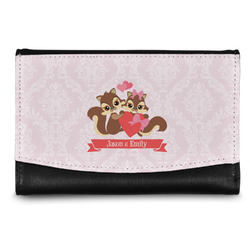 Chipmunk Couple Genuine Leather Women's Wallet - Small (Personalized)