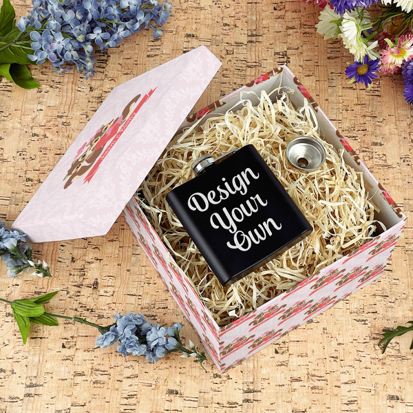 Chipmunk Couple Gift Boxes with Lid - Canvas Wrapped - Large - In Context