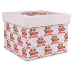 Chipmunk Couple Gift Box with Lid - Canvas Wrapped - XX-Large (Personalized)