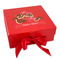 Chipmunk Couple Gift Boxes with Magnetic Lid - Red - Front