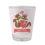 Chipmunk Couple Glass Shot Glass - 1.5 oz - Single (Personalized)