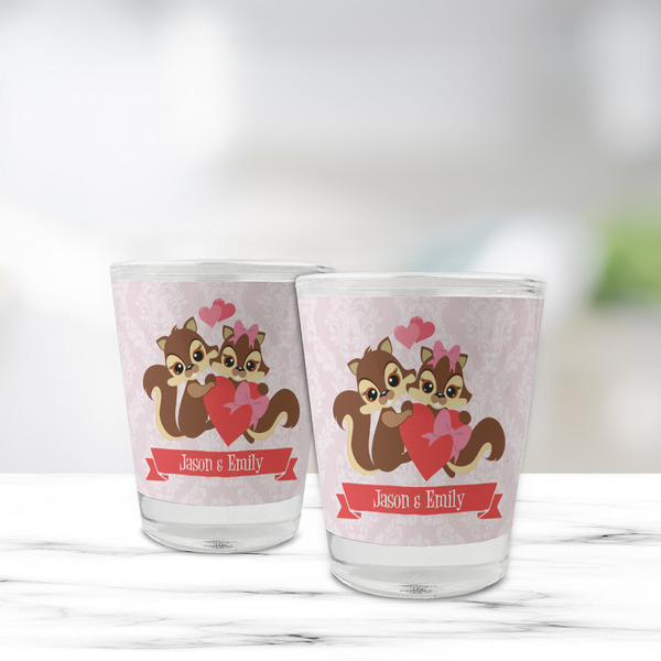 Chipmunk Couple Glass Shot Glass - Standard - LIFESTYLE