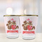 Chipmunk Couple Glass Shot Glass - with gold rim - LIFESTYLE