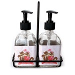 Chipmunk Couple Glass Soap & Lotion Bottle Set (Personalized)