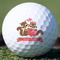 Chipmunk Couple Golf Ball - Branded - Front