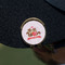 Chipmunk Couple Golf Ball Marker Hat Clip - Gold - On Hat