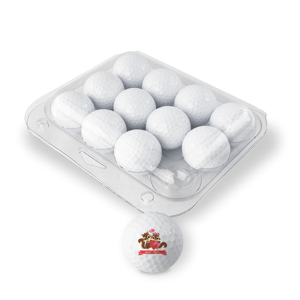 Chipmunk Couple Golf Balls - Generic - Set of 12 - PACKAGING