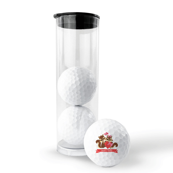 Chipmunk Couple Golf Balls - Generic - Set of 3 - PACKAGING