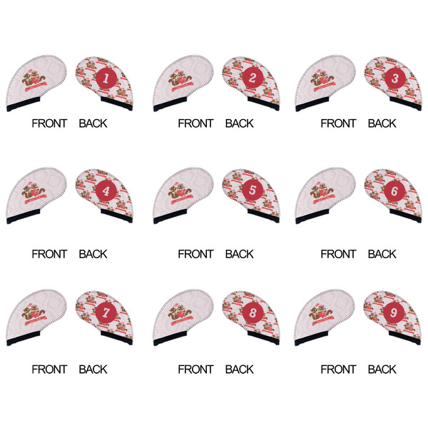 Chipmunk Couple Golf Club Covers - APPROVAL (set of 9)