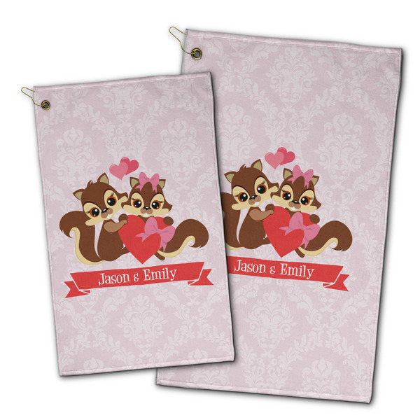 Chipmunk Couple Golf Towel - PARENT (small and large)