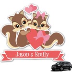 Chipmunk Couple Graphic Car Decal (Personalized)