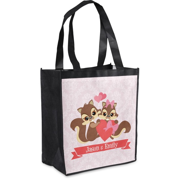 Custom Chipmunk Couple Grocery Bag (Personalized)