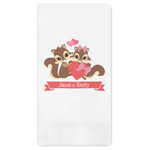 Chipmunk Couple Guest Towels - Full Color (Personalized)