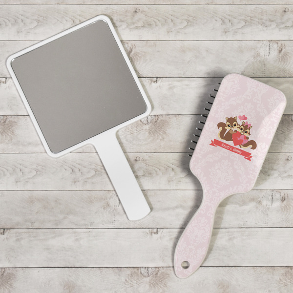 Chipmunk Couple Hair Brush - In Context