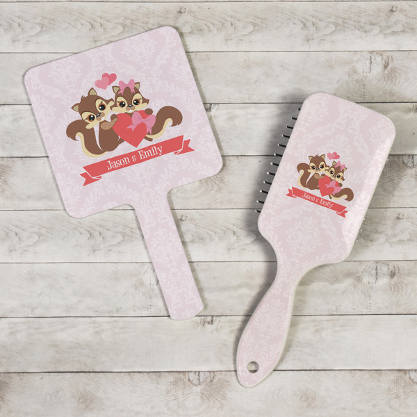 Chipmunk Couple Hand Mirrors - In Context