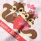 Chipmunk Couple Hooded Baby Towel- Detail Close Up