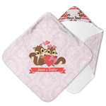 Chipmunk Couple Hooded Baby Towel (Personalized)