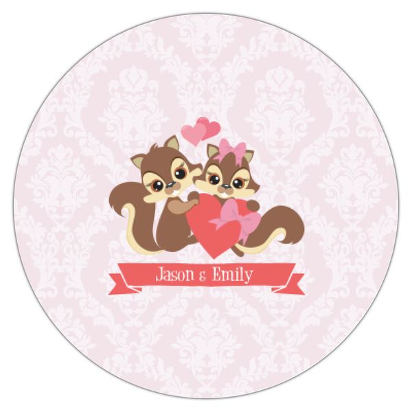 Chipmunk Couple Icing Circle - XSmall - Single