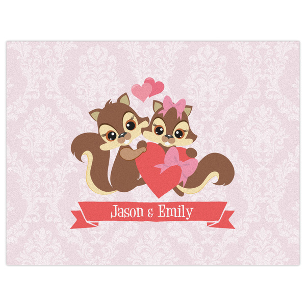 Chipmunk Couple Indoor / Outdoor Rug - 6'x8' - Front Flat