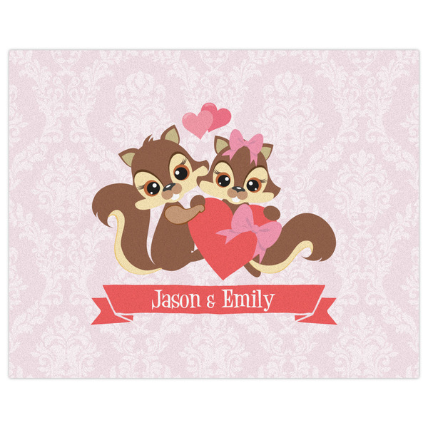 Chipmunk Couple Indoor / Outdoor Rug - 8'x10' - Front Flat