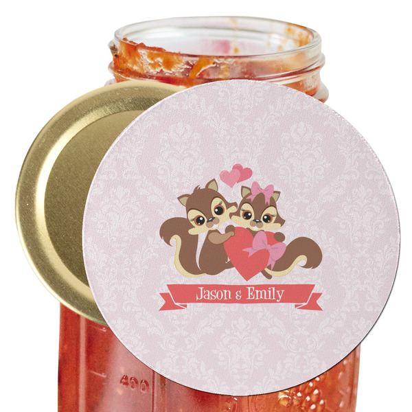 Custom Chipmunk Couple Jar Opener (Personalized)