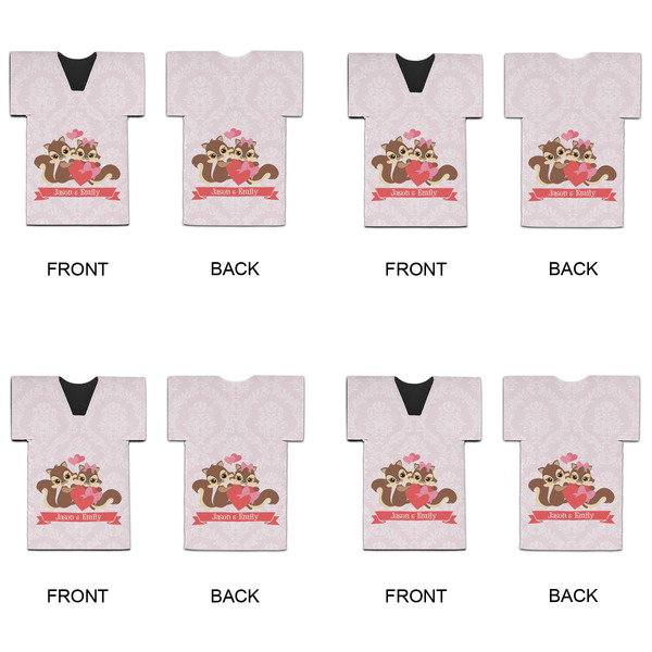 Chipmunk Couple Jersey Bottle Cooler - Set of 4 - APPROVAL