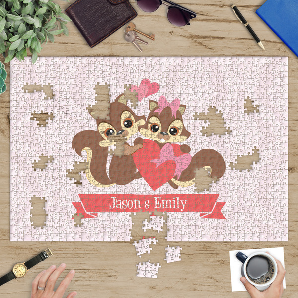 Chipmunk Couple Jigsaw Puzzle 1014 Piece - In Context
