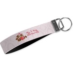 Chipmunk Couple Wristlet Webbing Keychain Fob (Personalized)