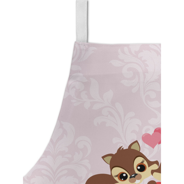 Chipmunk Couple Kid's Aprons - Detail